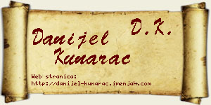 Danijel Kunarac vizit kartica